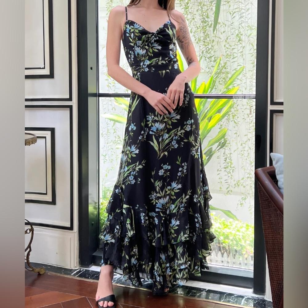 Yumi Kim Carmela Floral Long Dress - Formal Wedding Guest
